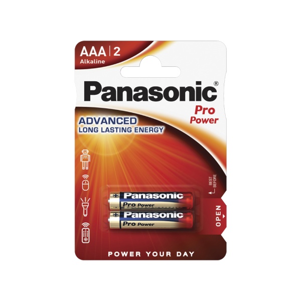 Батарейкa Panasonic Pro Power, AAA, 2 шт.